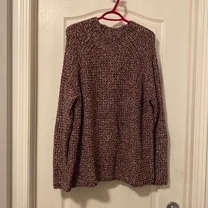 Maroon marbled sweater